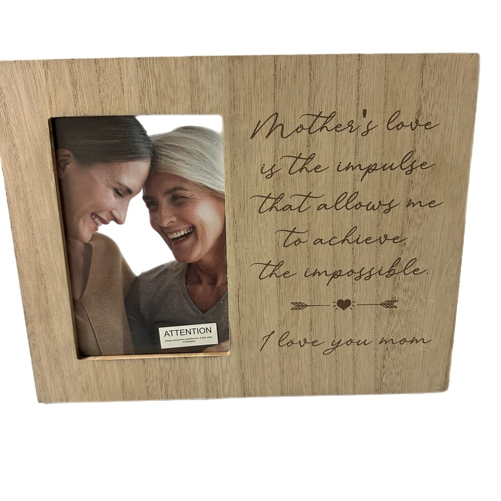 Wooden Rustic Vintage Photo Frame Personalized For Mom Gift For Moms - Picture 6 of 8
